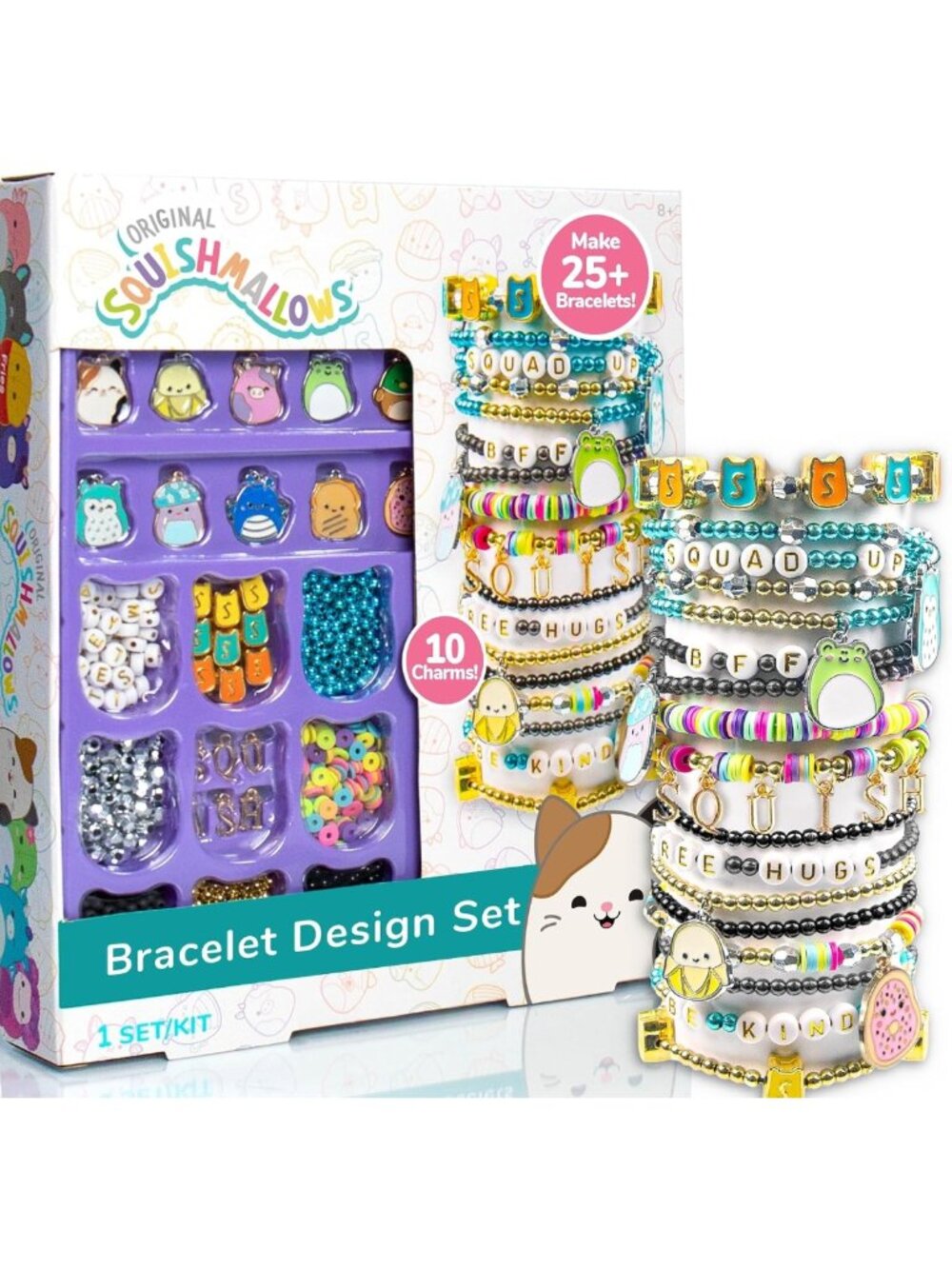 DIY Jewelry Making Kit - Squishmallows Bracelets, Craft Supplies for Kids
